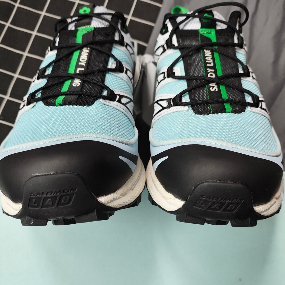 Salomon Sneakers in Light Blue, Black & Green - Picture 3 of 7